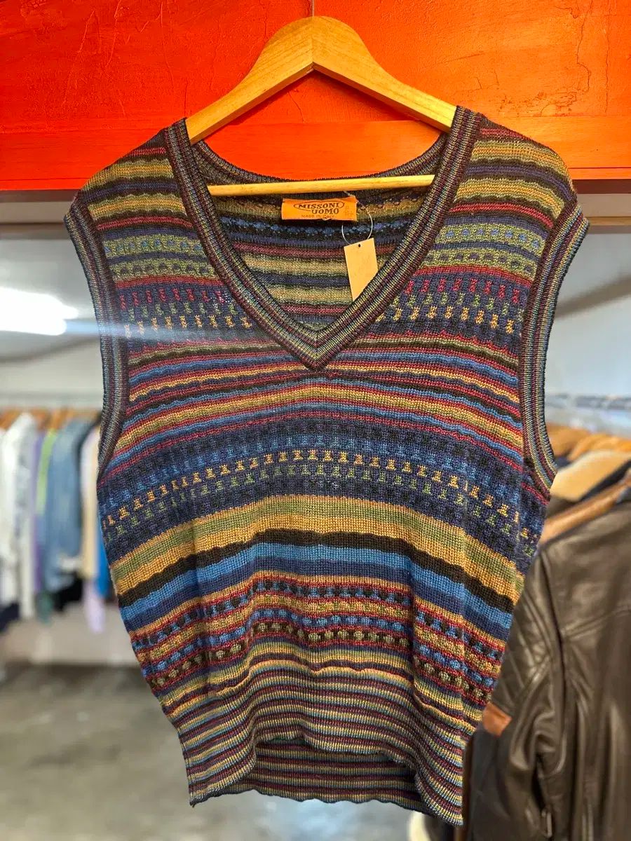 ミッソ UOMO マルチ ニット ベスト