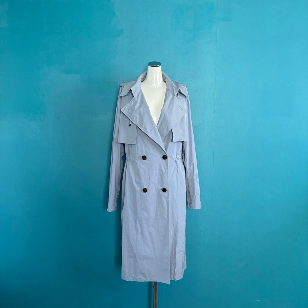 MORABITOBLANCモラビト フーデッドスプリングコート 40ライトブルー