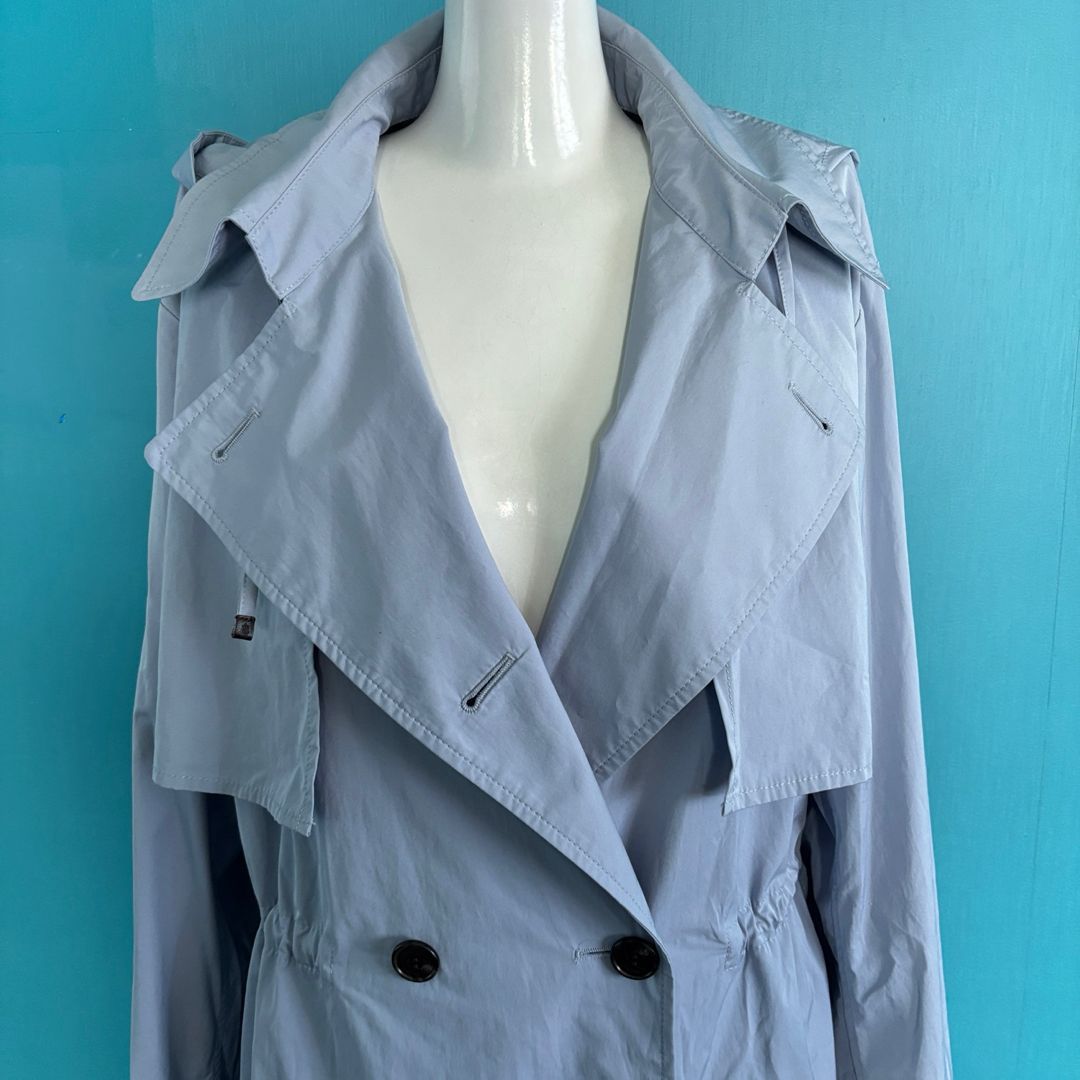 MORABITOBLANCモラビト フーデッドスプリングコート 40ライトブルー