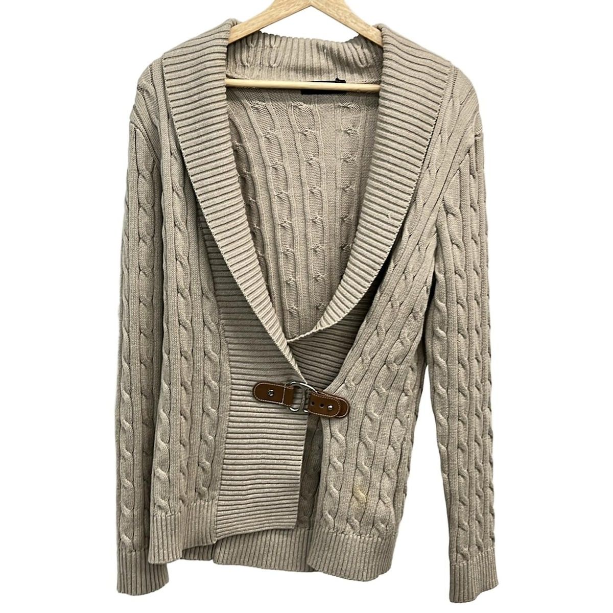 RalphLauren ラルフローレン ブルゾン サイズ170 96A レディース - ベージュ 長袖 ニット 秋 冬