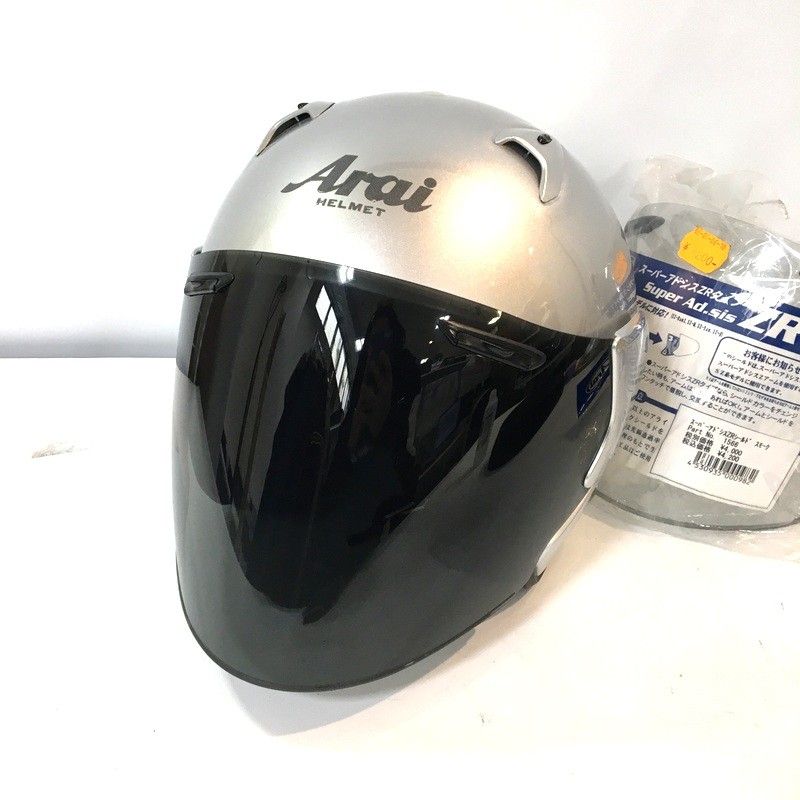 Arai アライ SZ Light ジェットヘルメット ジュニア用 除菌消臭済 51～53 cm シルバー オートバイ ツーリング ライディング バイカー バイク用品 TA 3660