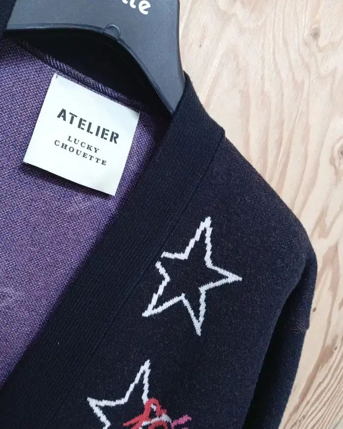 ラッキーシュエトゥ 星 カーディガン