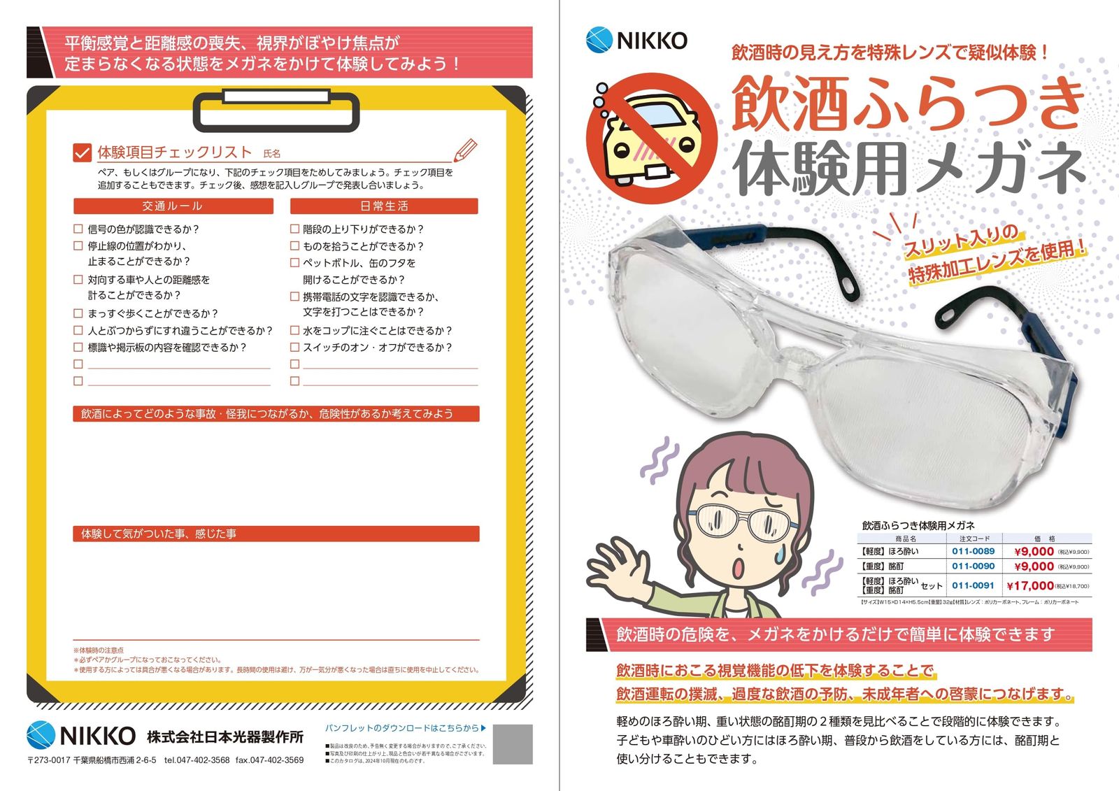 飲酒時の見え方 飲酒運転撲滅