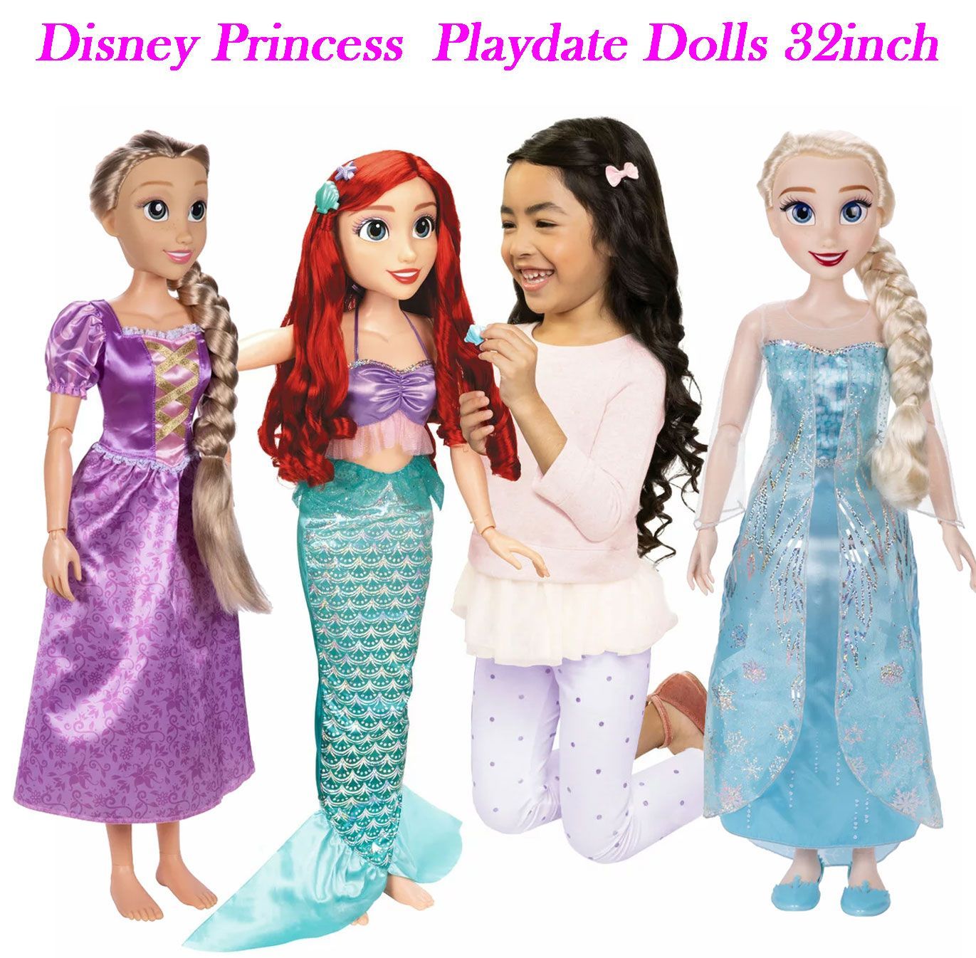 送料無料】ディズニープリンセス 身長約81cm「プレイデートドール