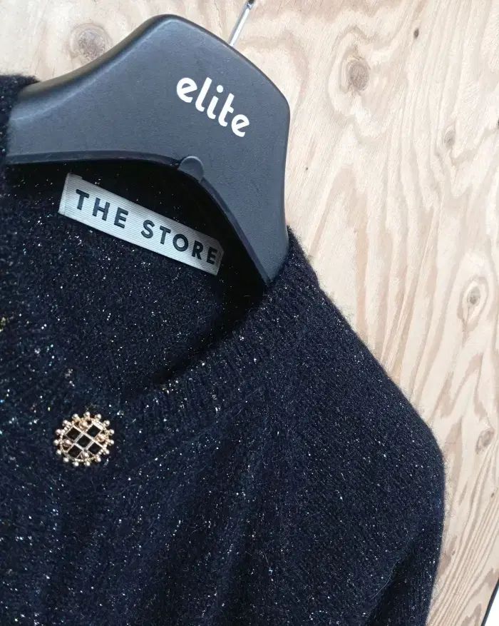 ハンサムザストア ラメ カーディガン