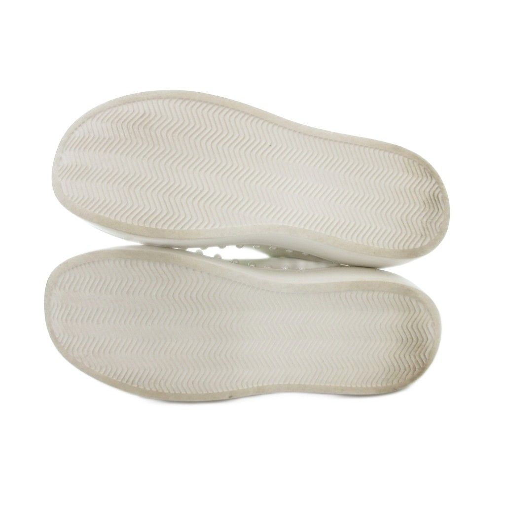 極美品✨セルフォード パールトリミングスニーカー 24SS ホワイト 36 セルフォード CELFORD 24SS パールトリミングスニーカー シューズ 36