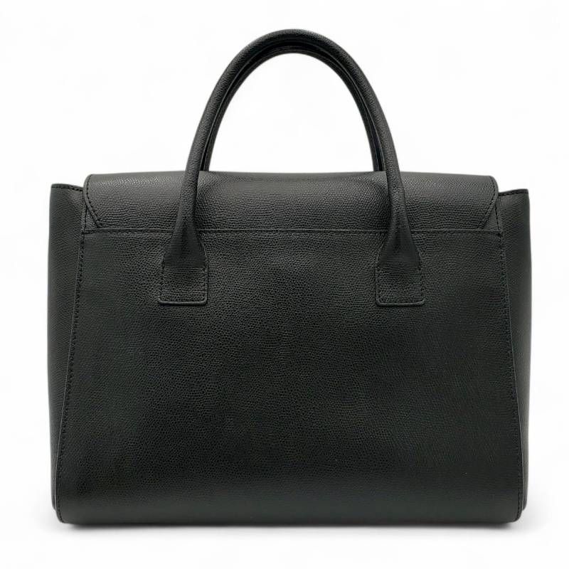 FURLA メトロポリスサッチェルバック 黒 FURLA フルラ メトロポリスサッチェル(ストラップ欠品) Bランク