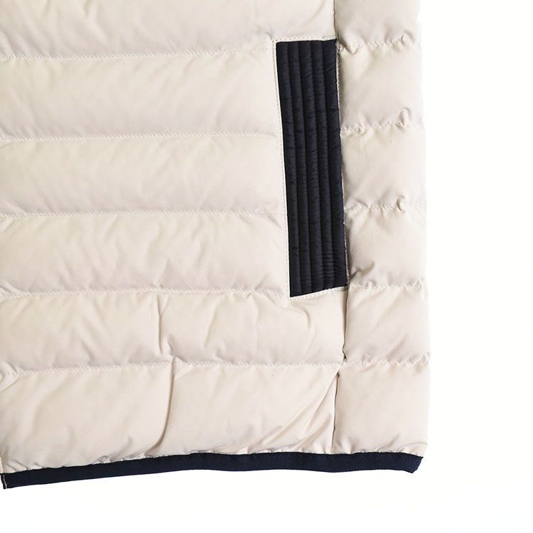 アンパスィ｜レディース｜Lサイズ｜ 中綿ベスト｜秋冬｜ホワイト系｜古着ゴルフウェア