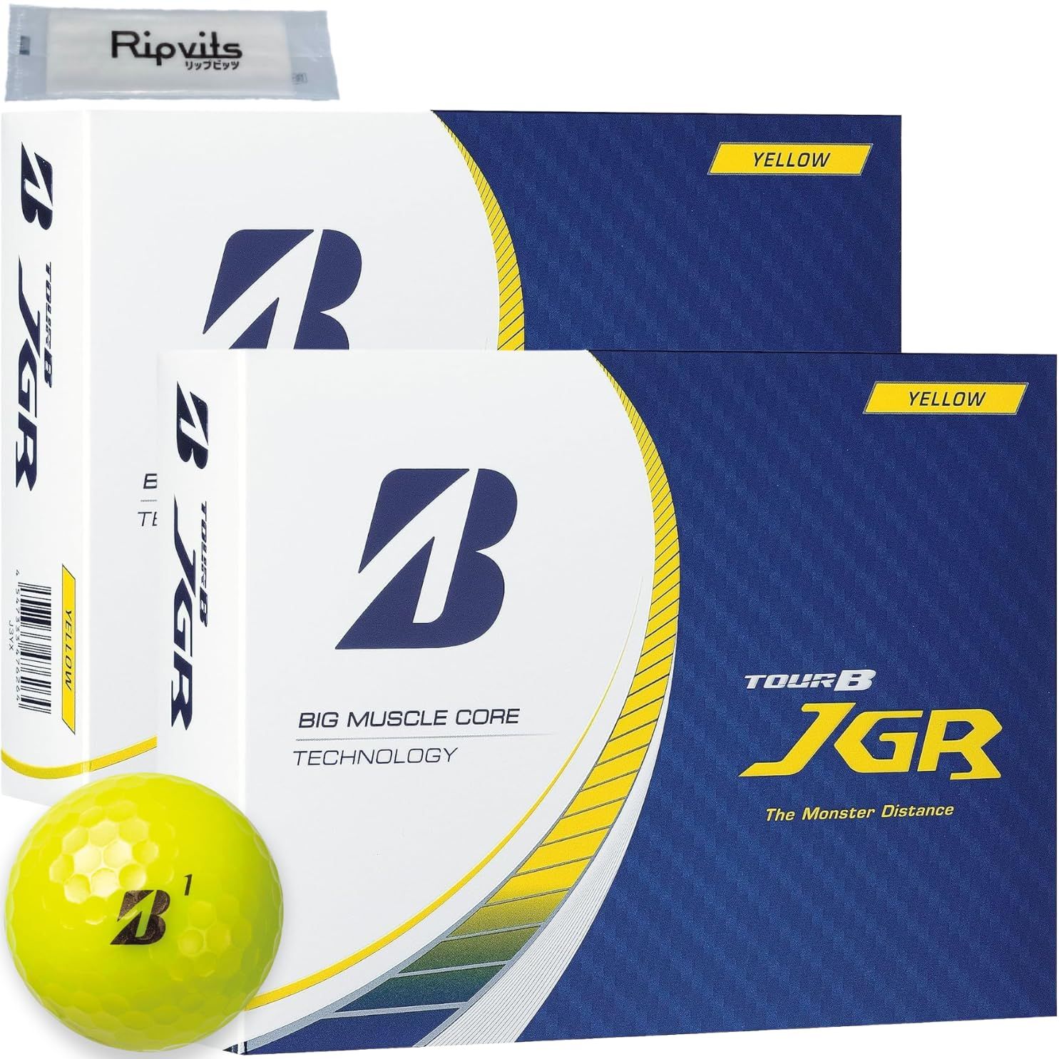 ブリヂストン ツアービー TOUR B JGR 2025 イエロー 2ダースセット 24球 オリジナル清掃シートセット