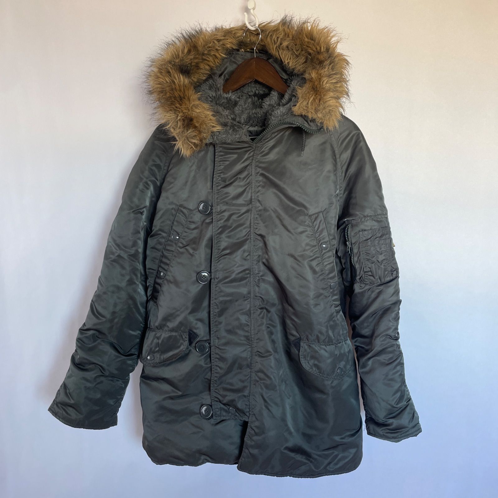 アルファインダストリーズ N3B ミリタリージャケット L カーキ フライトジャケット