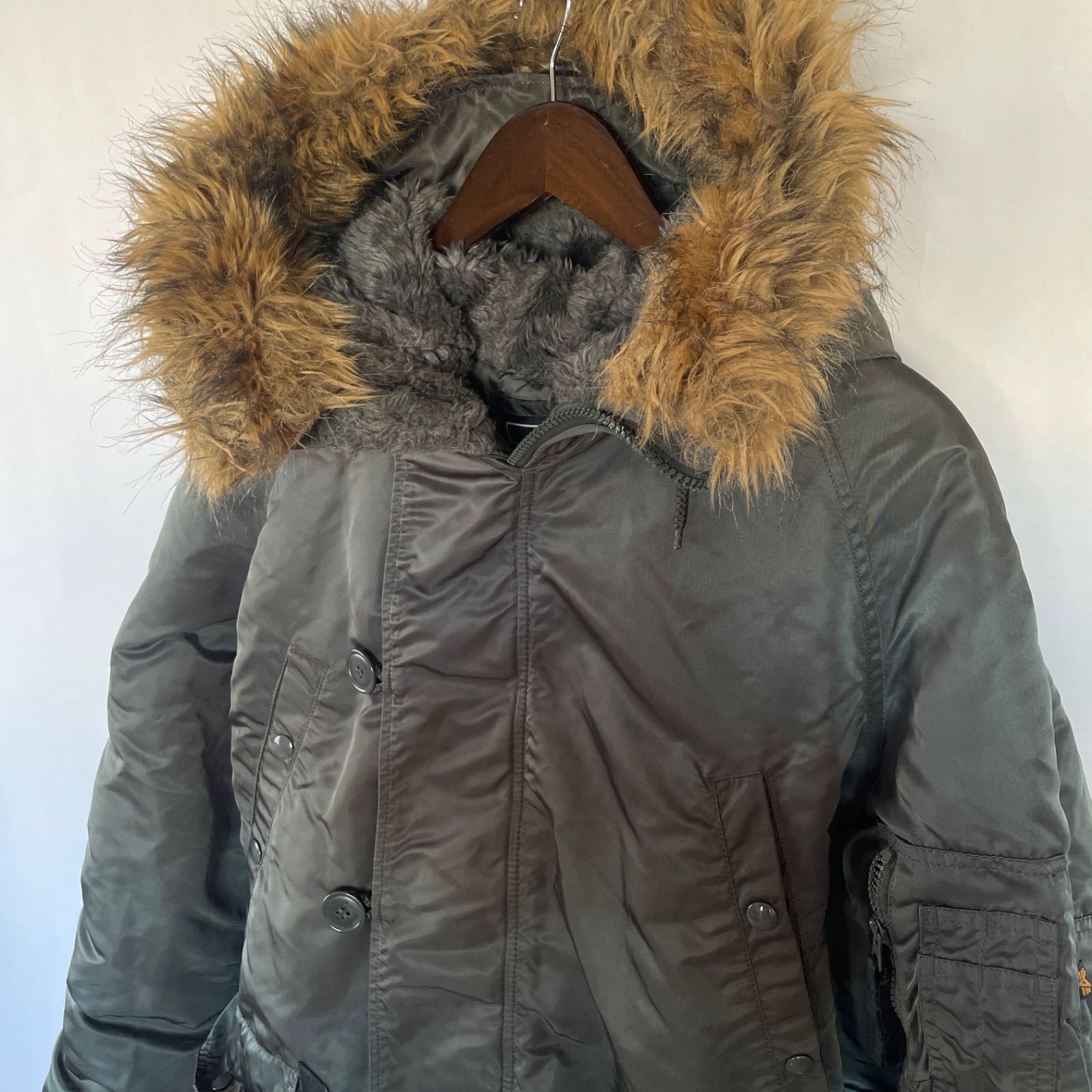 アルファインダストリーズ N3B ミリタリージャケット L カーキ フライトジャケット