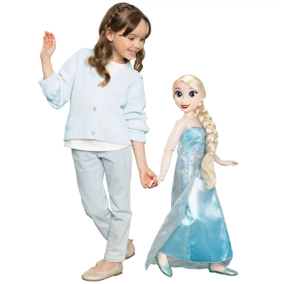 ディズニープリンセス 身長約81 cm プレイデートドール エルサ アナ雪 大きい 大型 お人形 32インチ frozen アナと雪の女王