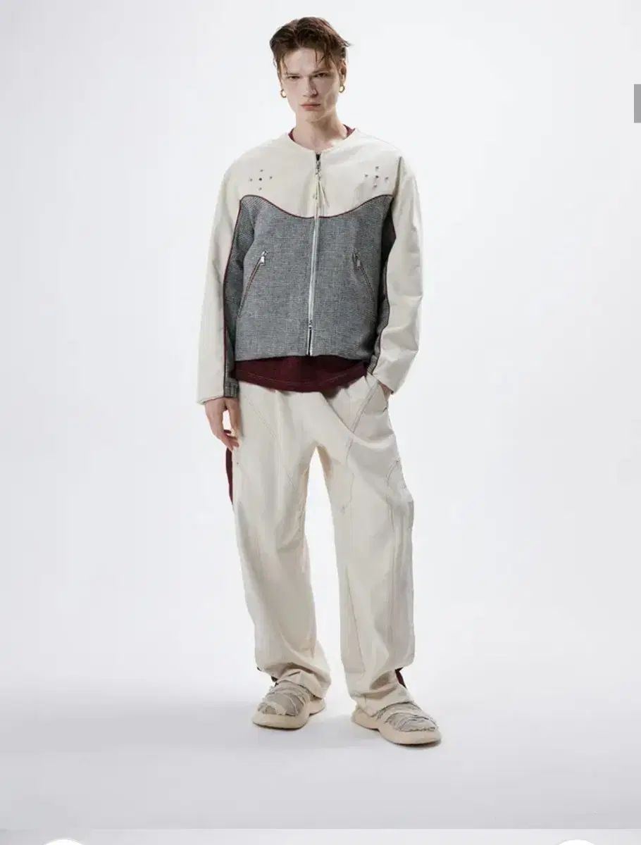 RSSC デニム CHECK ラウンドネック アウター