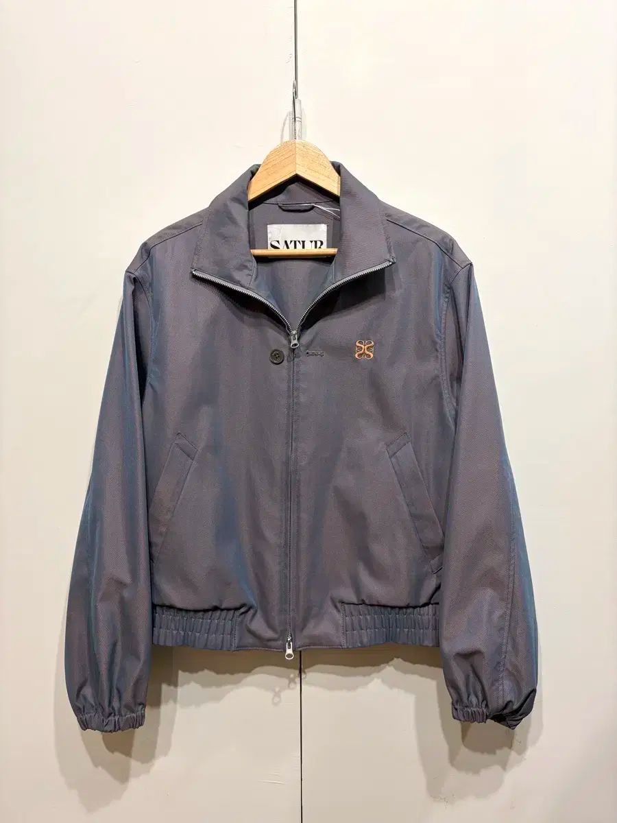 セターレンチェ ツートングリッター パープルオレンジ ジップアップジャケット