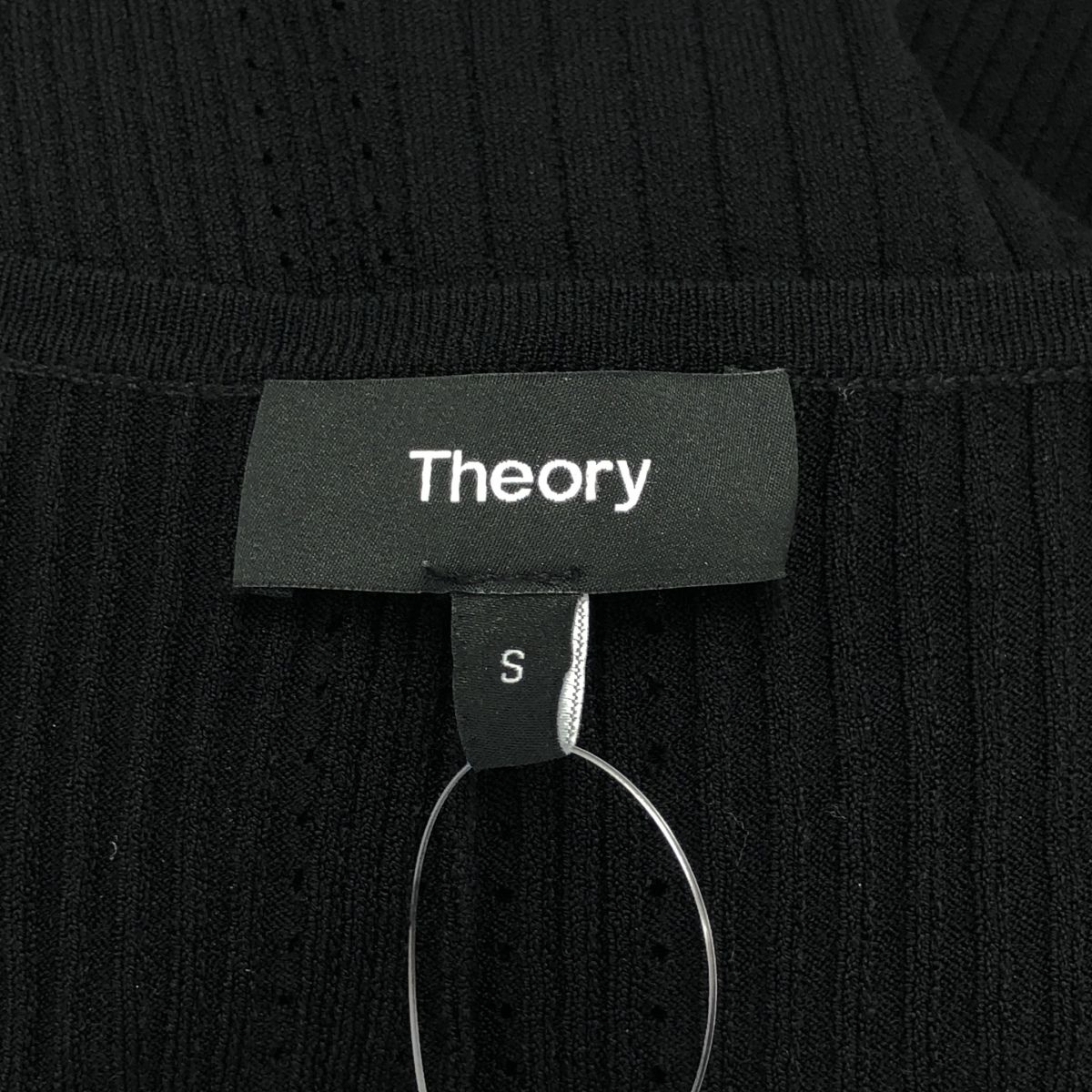theory セオリー リブニットワンピース 01-0105730-050-902 ブラック S 