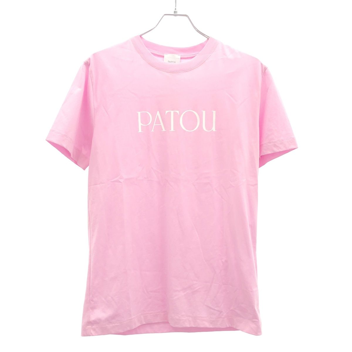 PATOU パトゥ オーガニックコットンロゴTシャツ JE0299999425P ピンク S