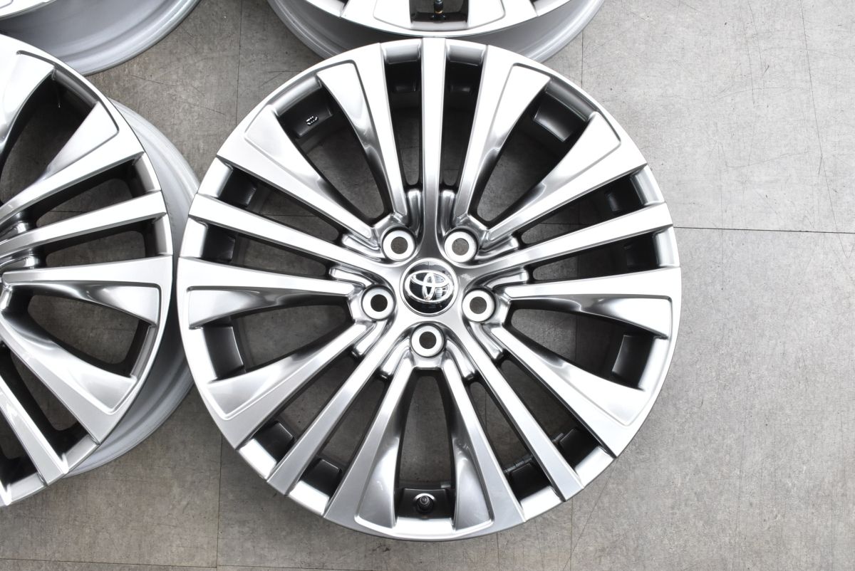  新車外し トヨタ 80 ハリアー Z レザーパッケージ 19 in 7 J 35 114 3 4本 RAV 4 アルファード ヴェルファイア カローラクロス 19インチ ホイール