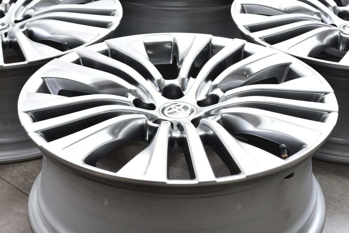 新車外し トヨタ 80 ハリアー Z レザーパッケージ 19 in 7 J 35 114 3 4本 RAV 4 アルファード ヴェルファイア カローラクロス