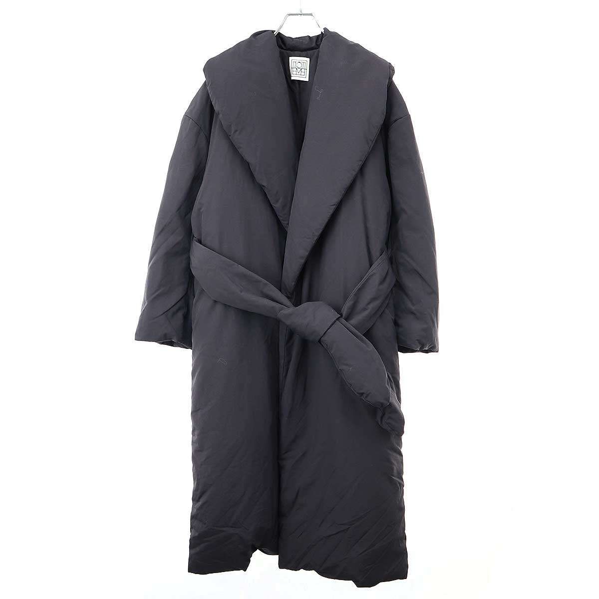 TOTEME トーテム DOWN ROBE COAT ダウンローブコート ブラック 34 