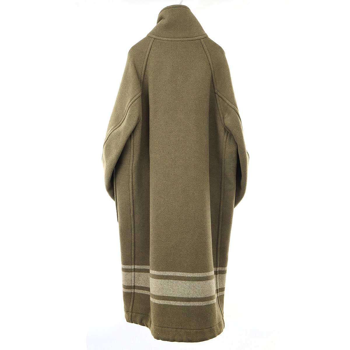 HYKE ハイク DOUBLE FACE DUFFEL COAT ダブルフェイスダッフルコート 192-17209 カーキ 1