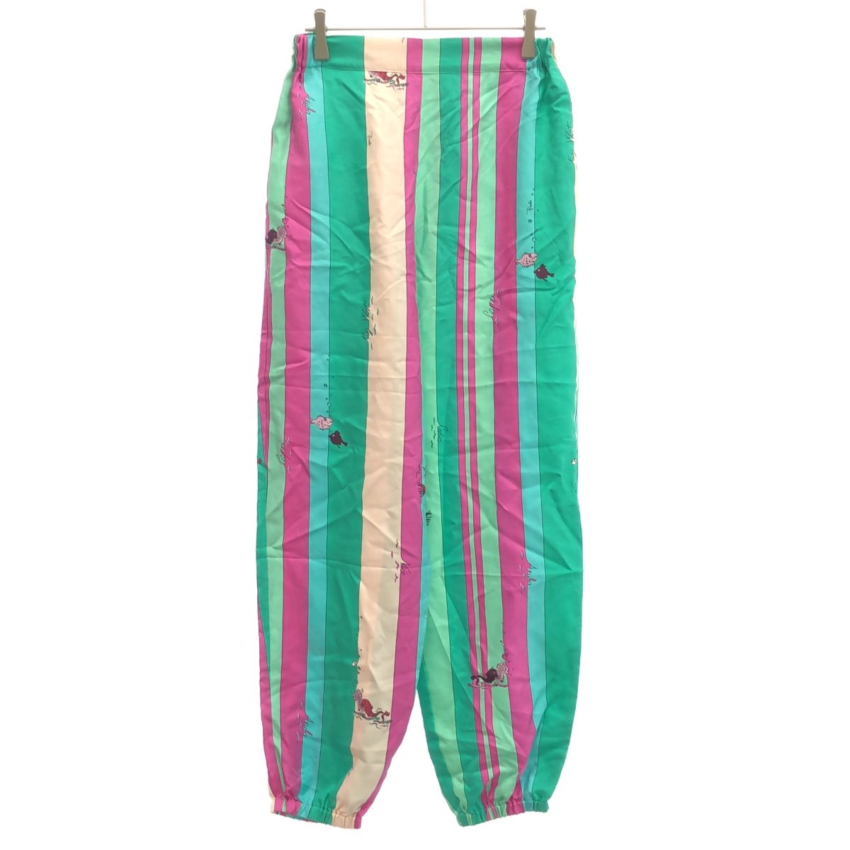 EMILIO PUCCI エミリオプッチ シルクイージーパンツ 81RT72 グリーン 40