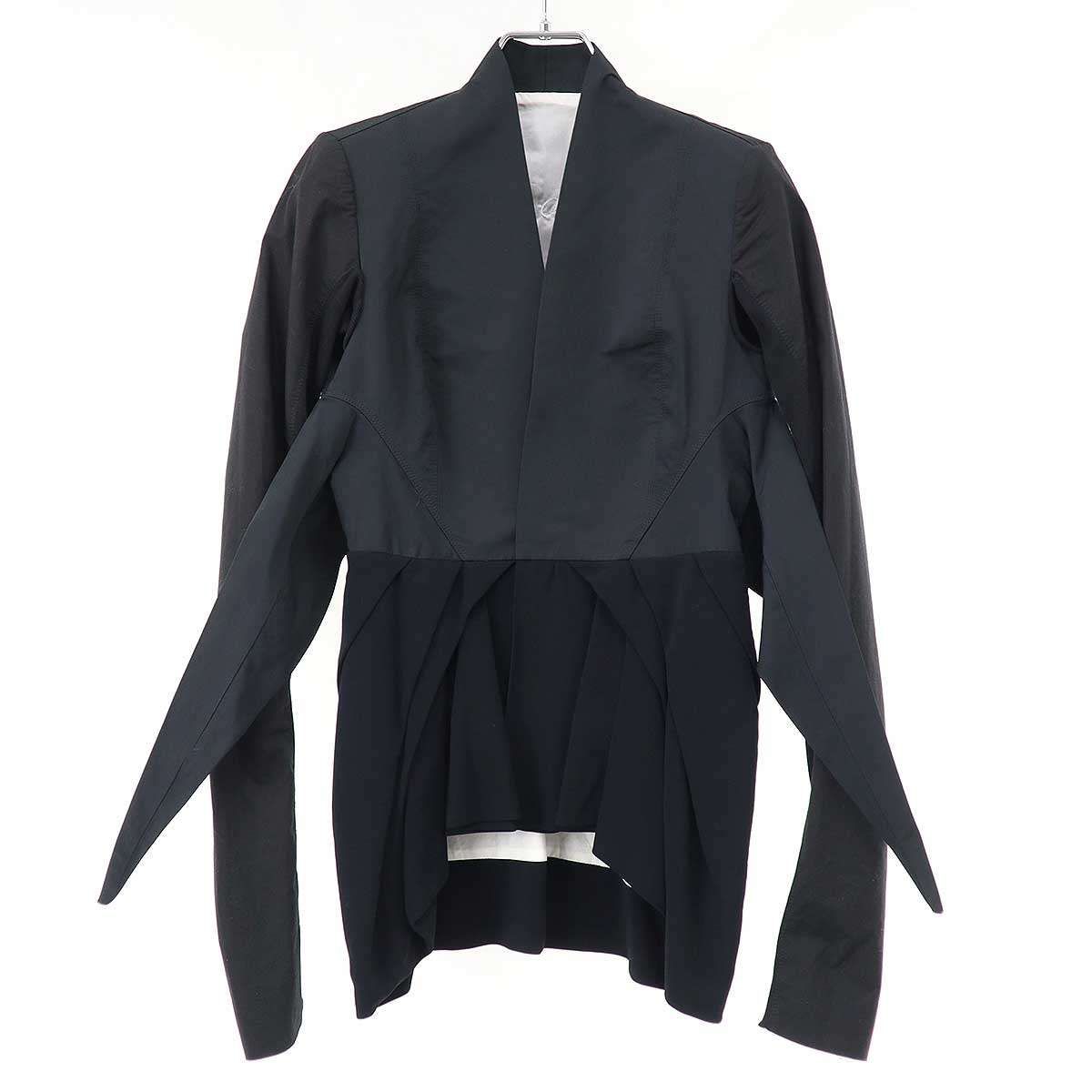 Rick Owens リックオウエンス 2009SS レス プリーツジャケット RO 7730 ブラック 38