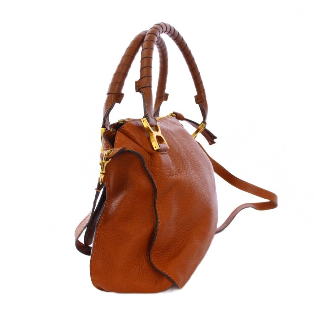 クロエ CHLOE マーシー ハンドバッグ ショルダーバッグ 2way レザー ブラウン 031163 KH OH