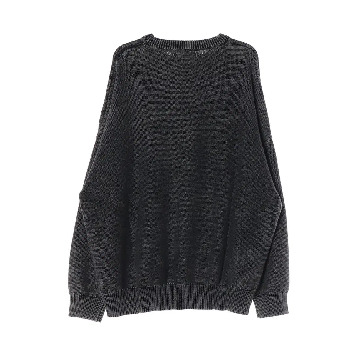 新品)アジョバイアジョ ブラック PBA FIVE ロゴ ウォッシュド ニット