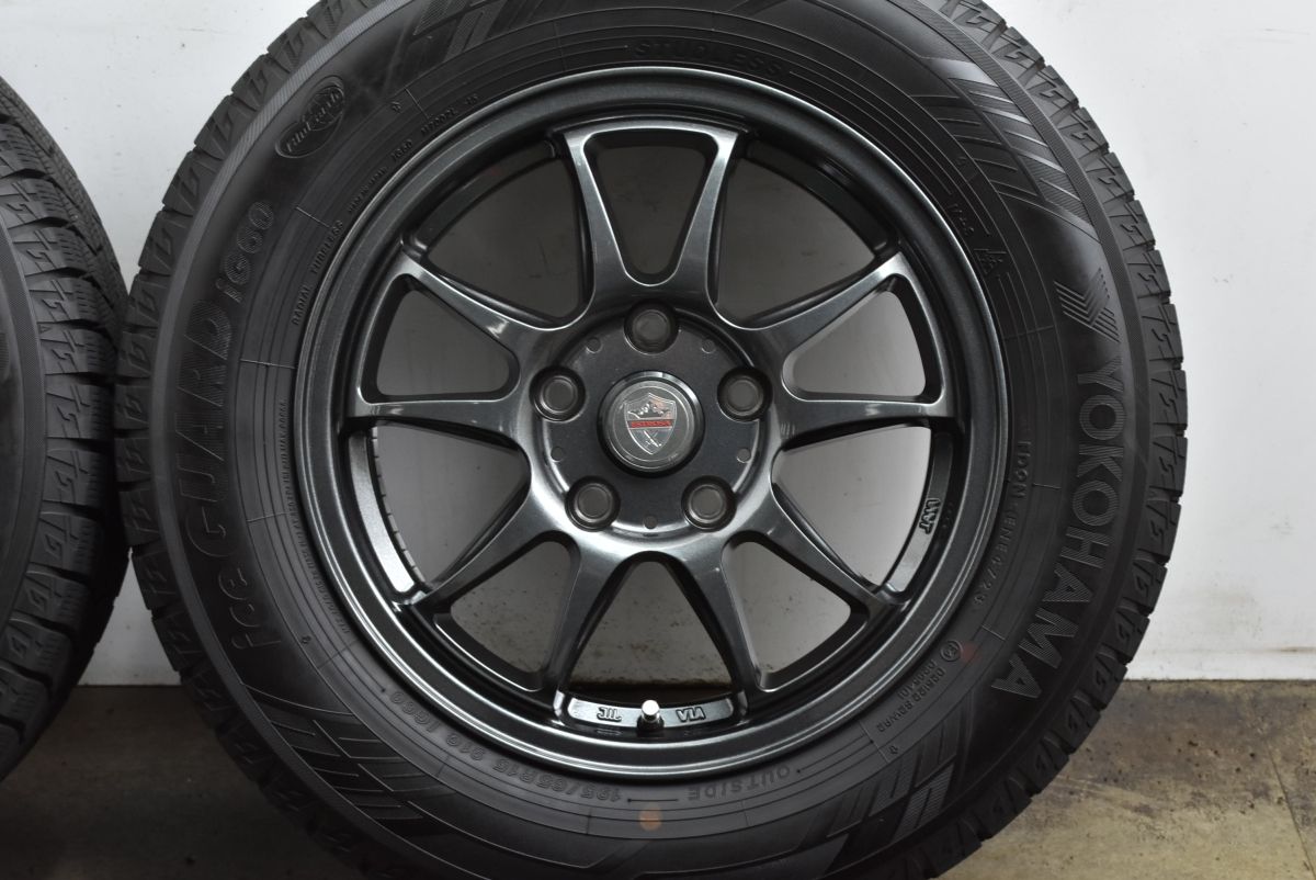  製バリ溝 ESTROSA 15 in 6 J 45 PCD 114 3 ヨコハマ アイスガード iG 60 195 65 R ノア ヴォクシー セレナ ステップワゴン 15インチ タイヤ ホイールセット