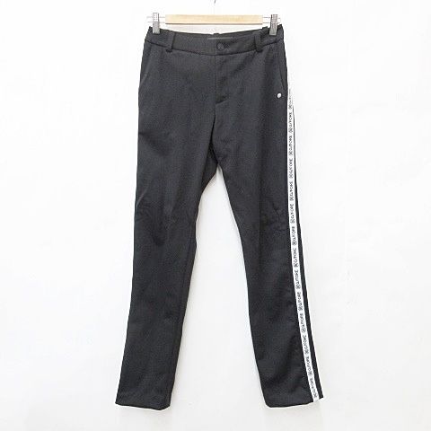 ジーフォア G FORE ゴルフ スポーツウエア パンツ ロング 裏起毛 黒 ブラック 34