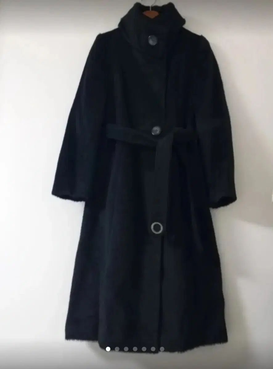 MISSHA ラマウール ブラック ロング コート 55サイズ