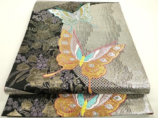 平和屋着物●六通柄袋帯　文箱舞蝶花文　金銀糸　正絹　逸品　未使用　DAAX4767ps 平和屋着物▽六通柄袋帯 舞蝶花文 金銀糸 正絹 逸品 DAAX9403fe - メルカリ