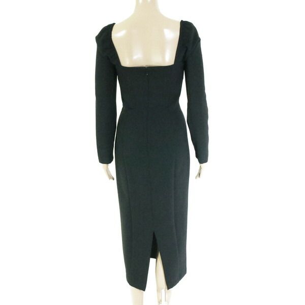 75 OFF メイメイジェイ MEIMEI J ワンピース 36 EOP 1725 XS Sサイズ ブラック レディース ロングワンピース 長袖 リボン付き イタリア製