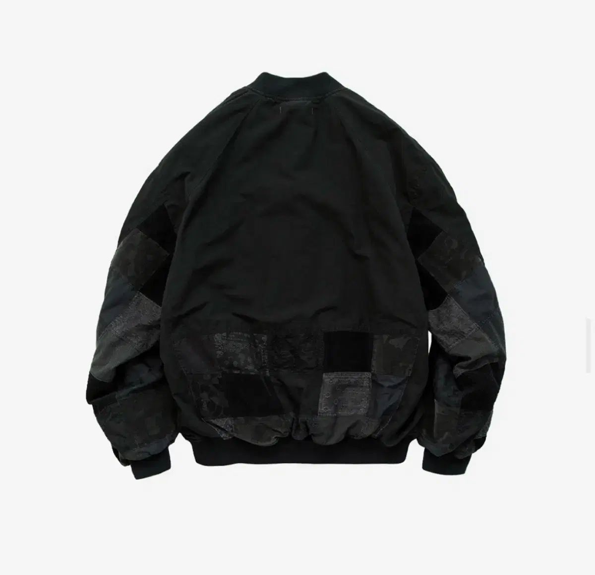 ポリテル 1011 リバーシブルパッチドMA-1ウォッシュドブラック 4サイズ