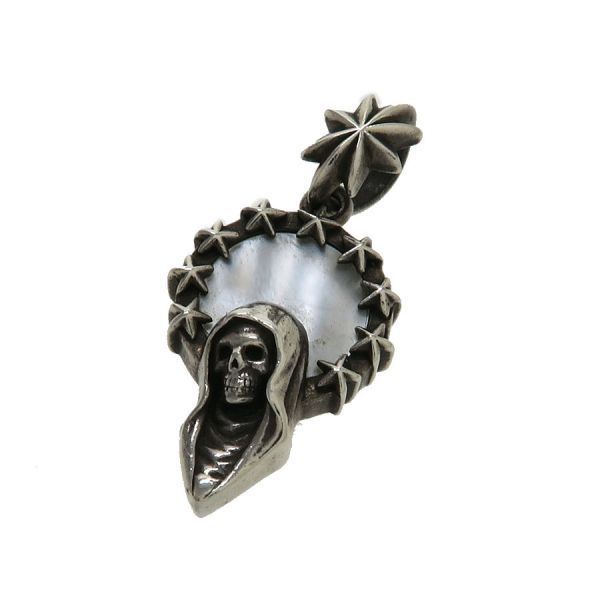 ジャスティンデイビス ペンダントトップ スカル 925 4.7g Aランク