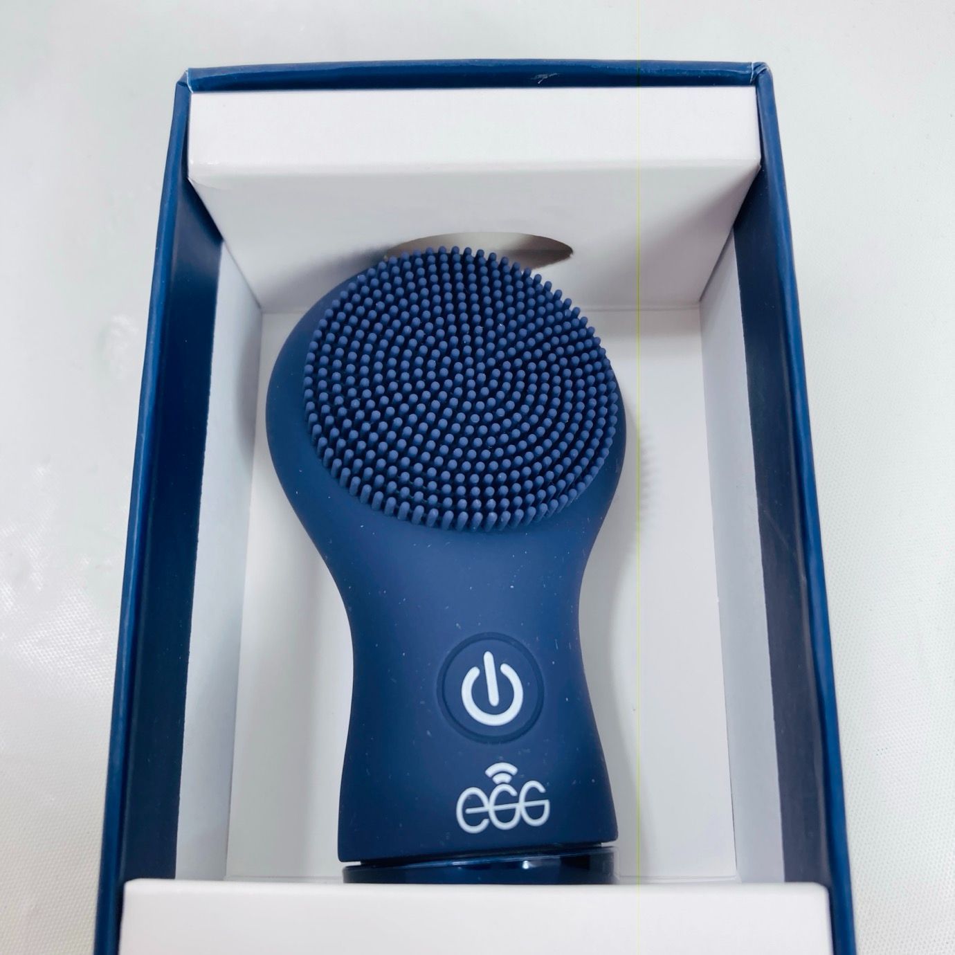 Beauty Device クレンジングデバイス　エッグ　ネイビー　洗顔器 エッグクレンジングデバイスミニ 洗顔ブラシ 電動毛穴ケア - メルカリ