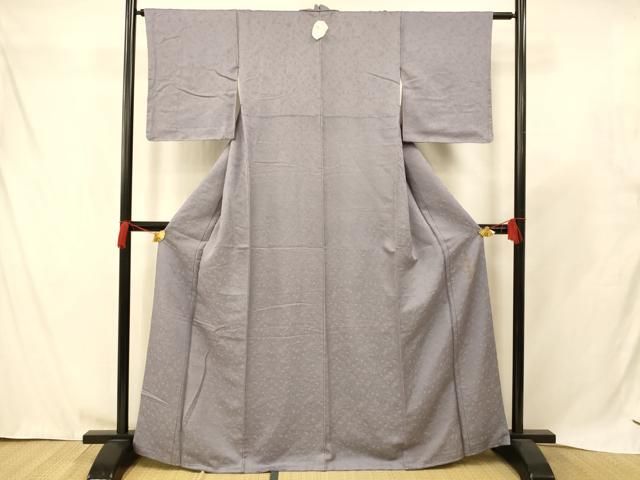 平和屋着物○上質な色無地 霞地紋 抹茶色 正絹 逸品 DAAX4380ps