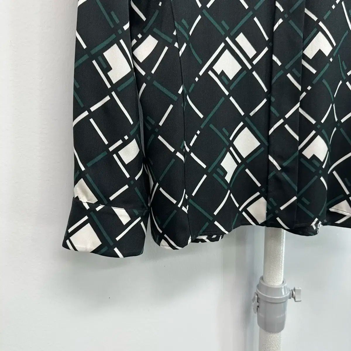  ジルサンダー ジオメトリック シルク ブラウス 長袖 シャツ ブラウス