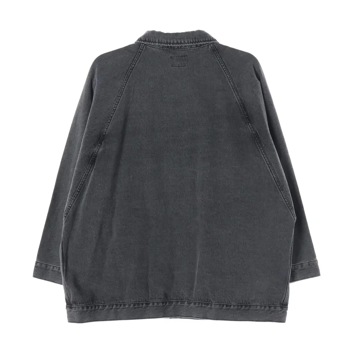 アジョバイアジョバットウィング オーバーサイズ デニムジャケット グレー