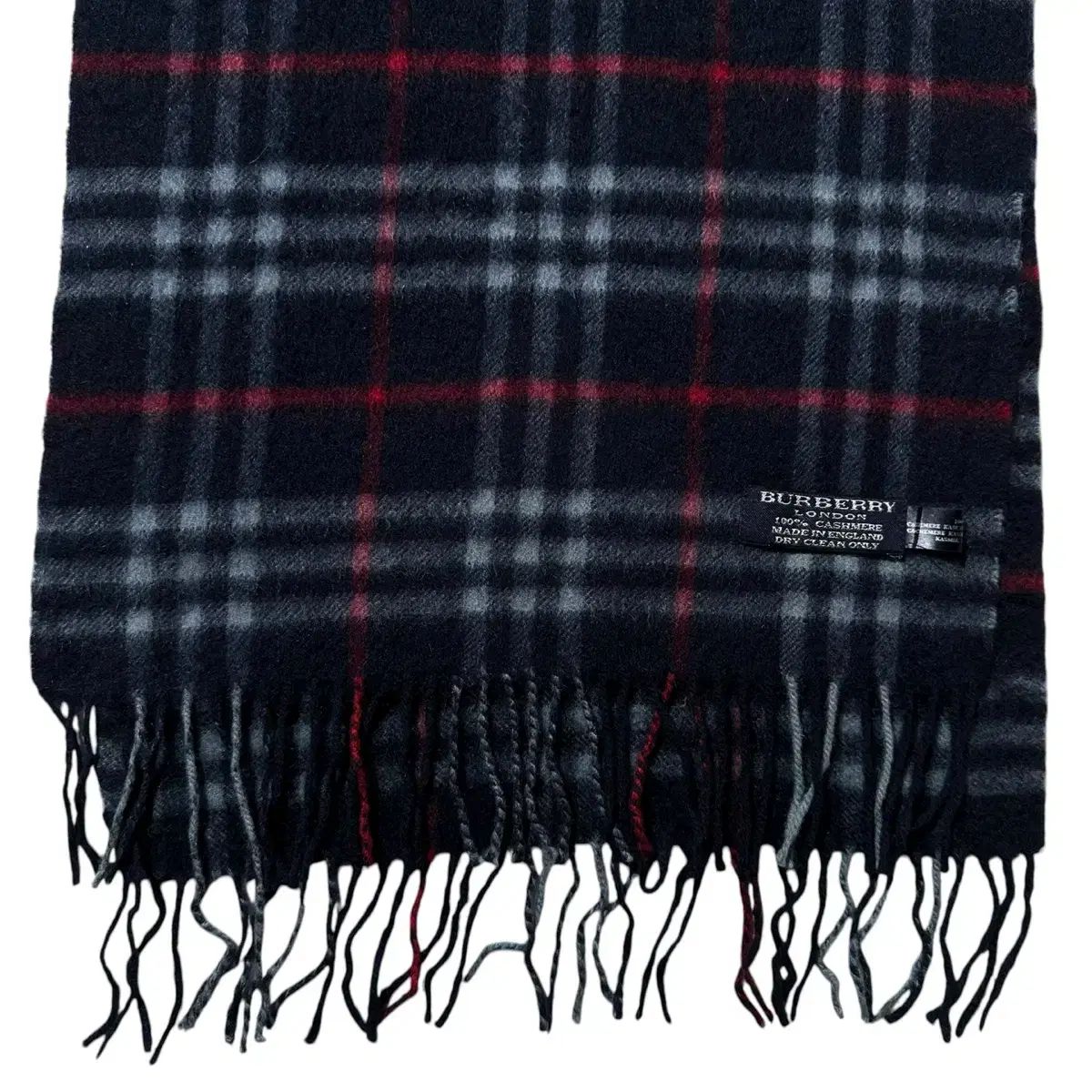 OS バーバリー カシミア チェック マフラー