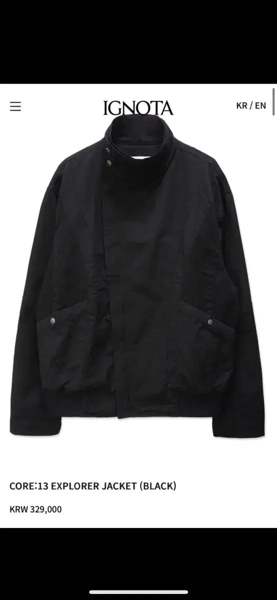 イグノタ コア13 ジャケット ブラック M