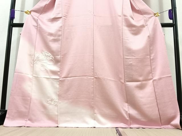 平和屋着物○訪問着 切嵌遠山人物文 暈し染め 正絹 逸品