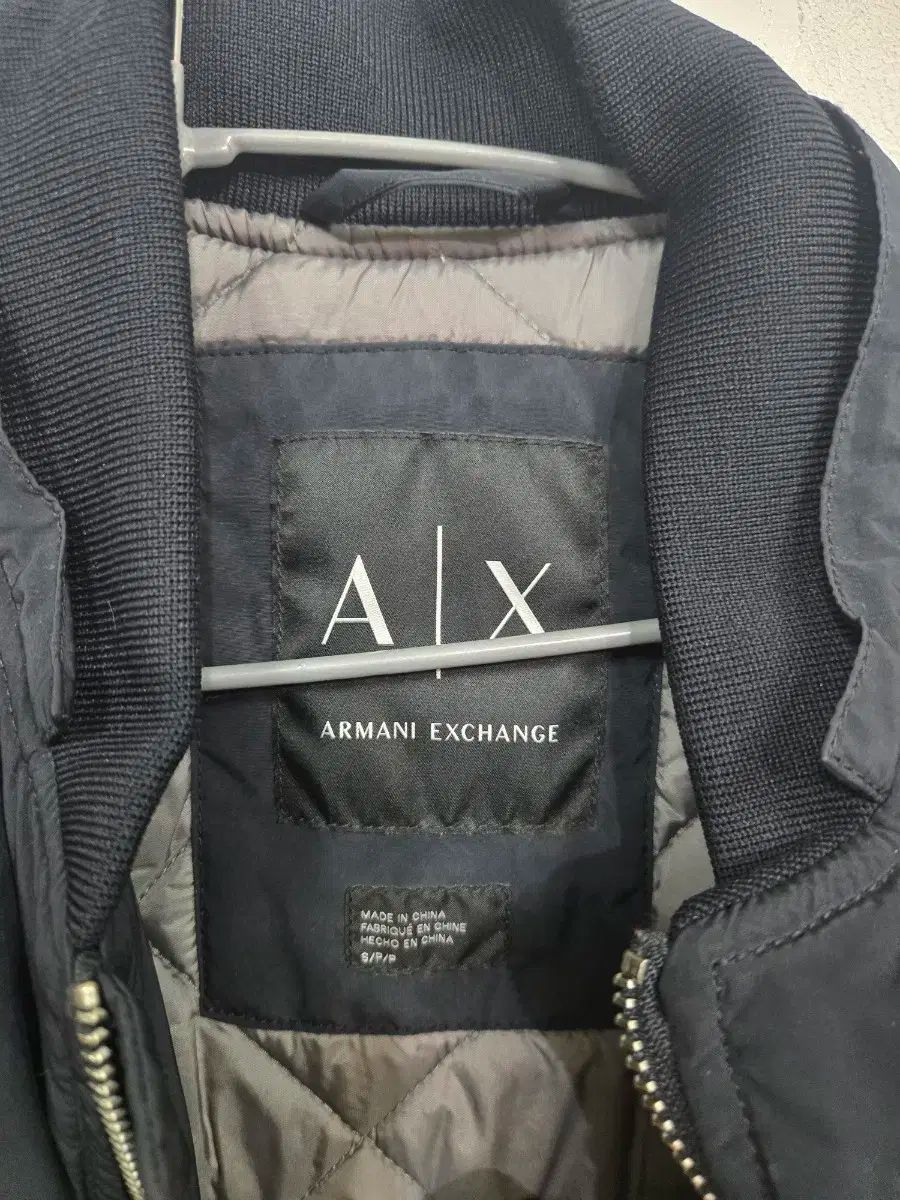 ARMANI EXCHANGE ブラック ロング アウター