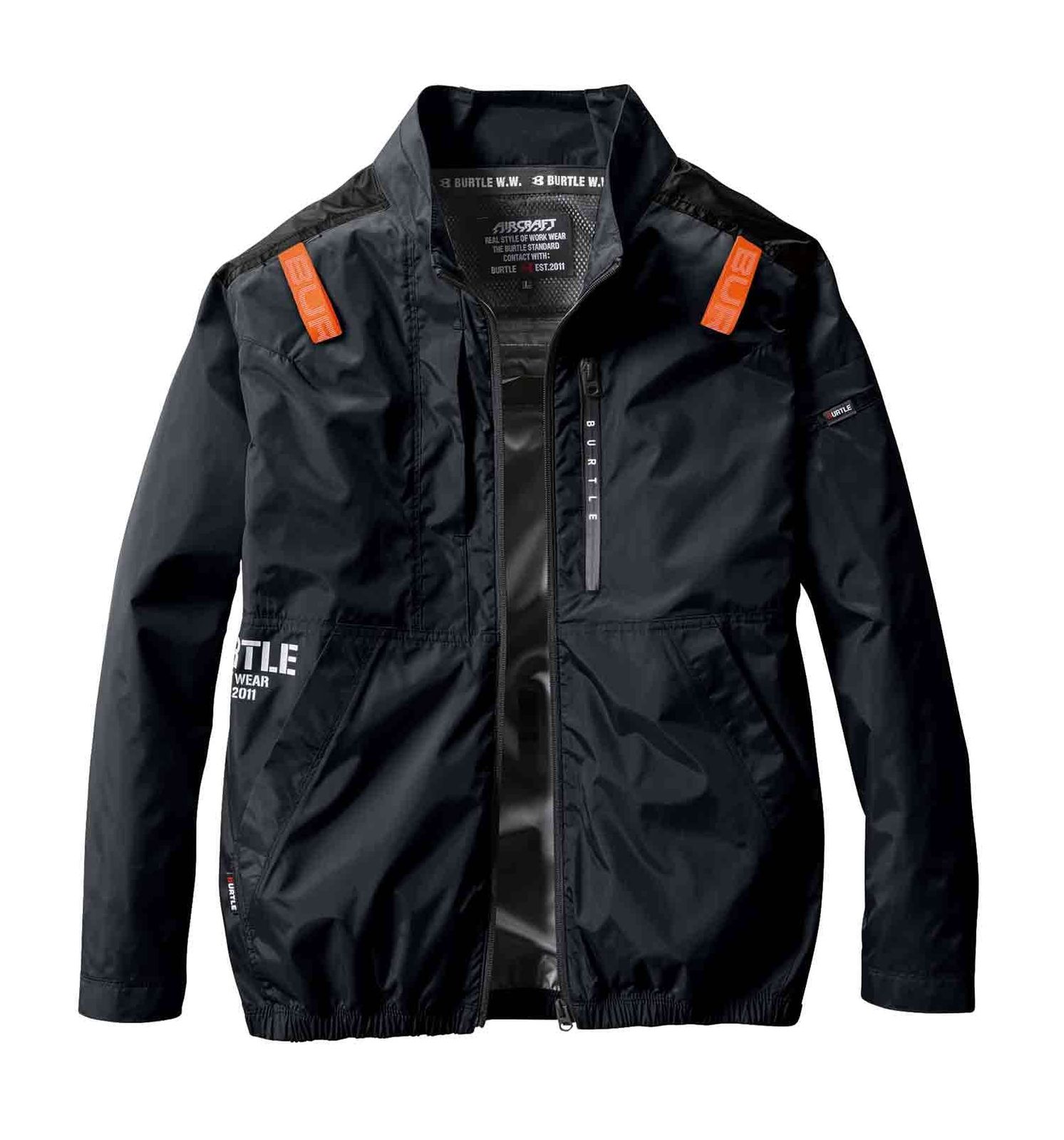 BURTLE バートル 春夏用 エアークラフト 長袖ブルゾン ユニセックス ブラック AC2011 35 XL