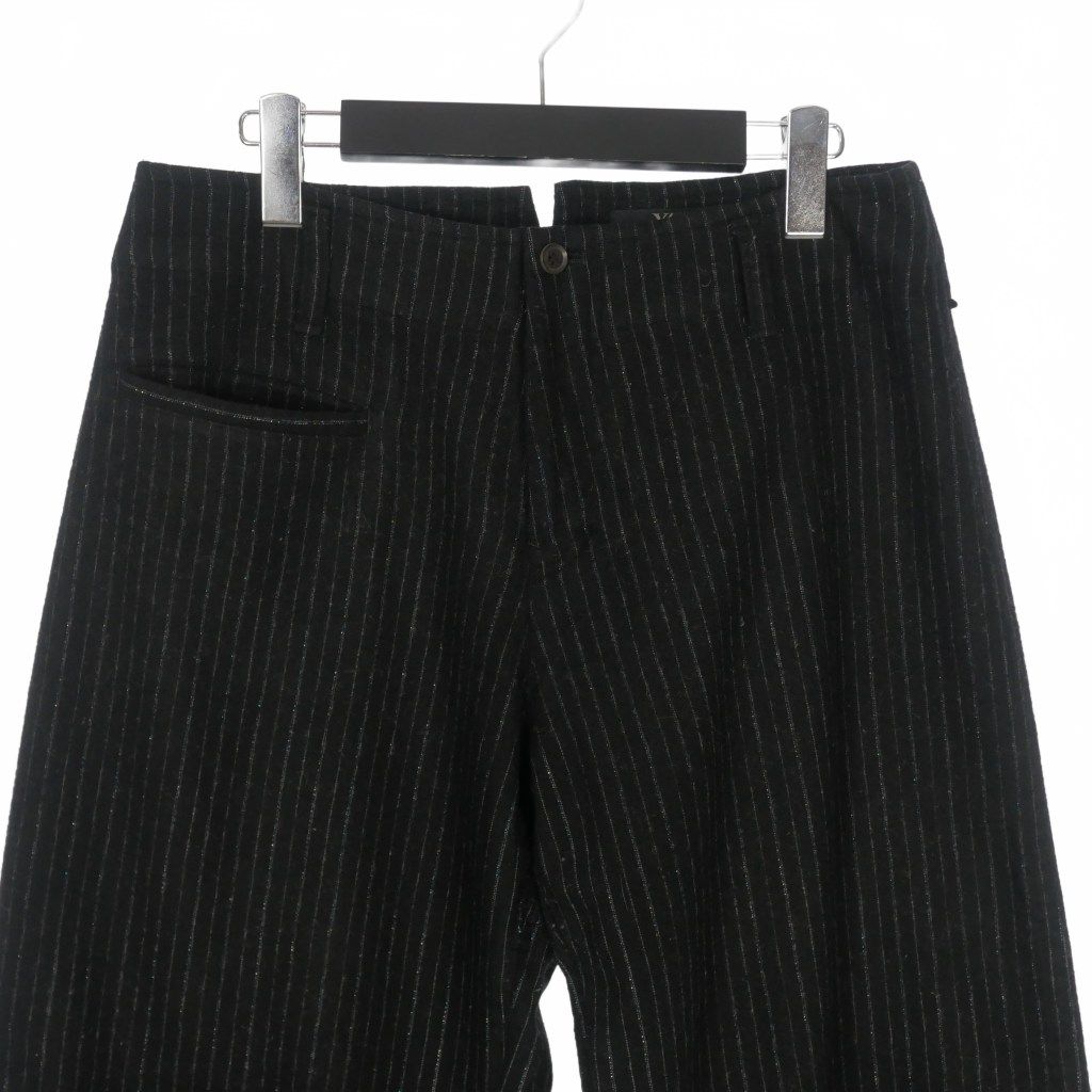 ウールパンツ ワイドスラックス