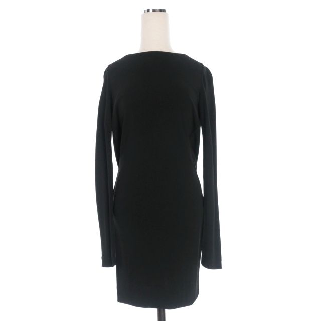 ディースクエアード 23 AW オープンバック ミニドレス ワンピース 長袖 XS ブラック 黒 正規