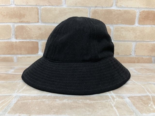 COMOLI コモリ シルクネップ ハット V01-07001 ブラック 111437264