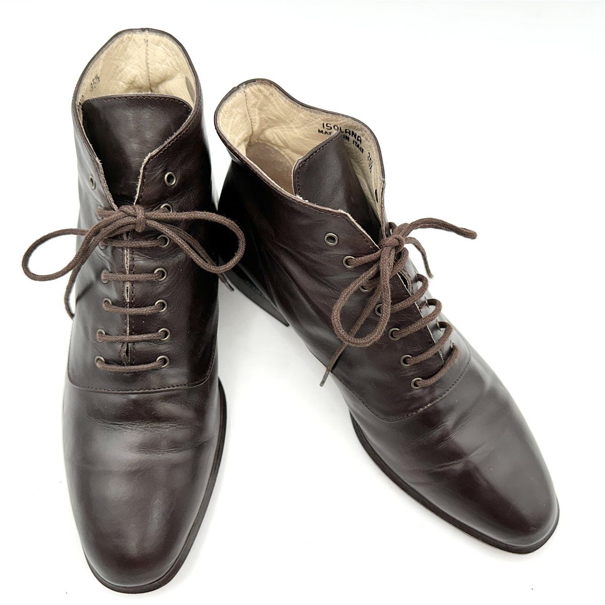 BALLY ショートブーツ 本革 レースアップ ブラウン 1839T - メルカリ
