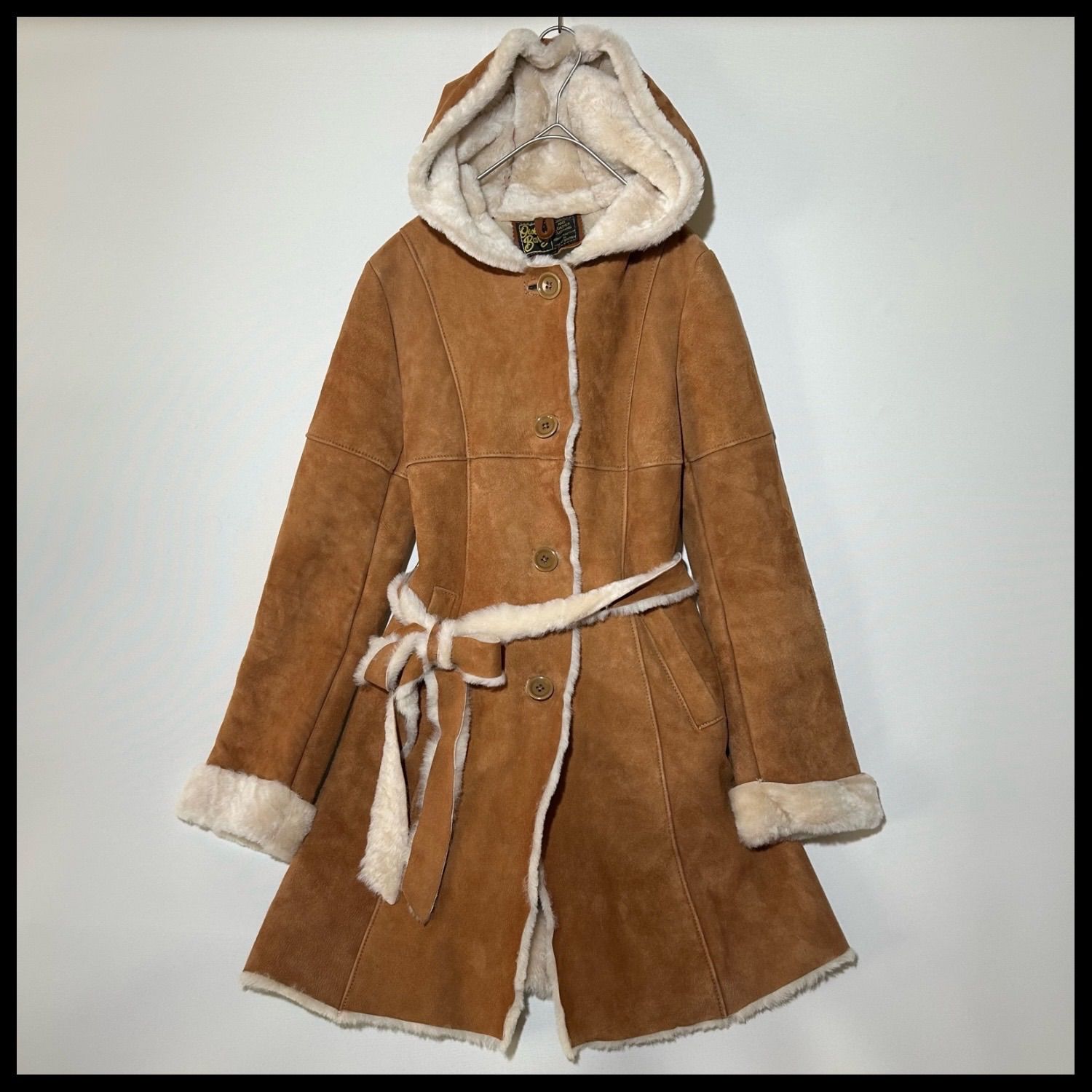 オーエンバリー Owen Barry ロングコート ムートンコート リアル