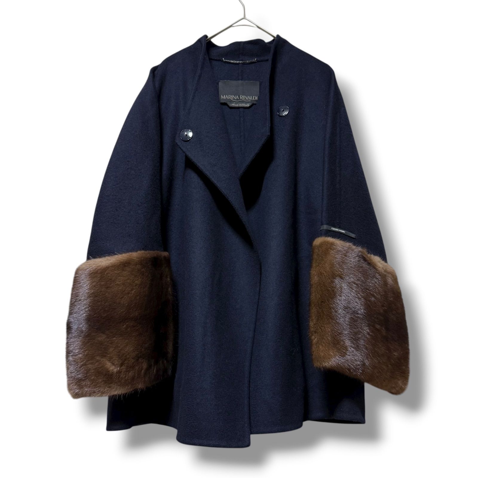 高級ミンクファー×最高峰クチートアマーノ MaxMara バージンウール100